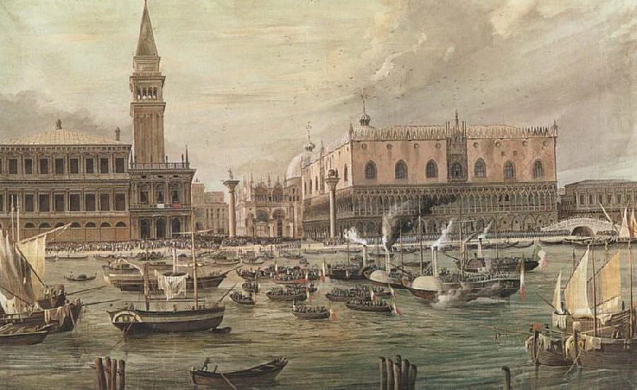 L'arrivo a Venezia delle truppe napoleoniche